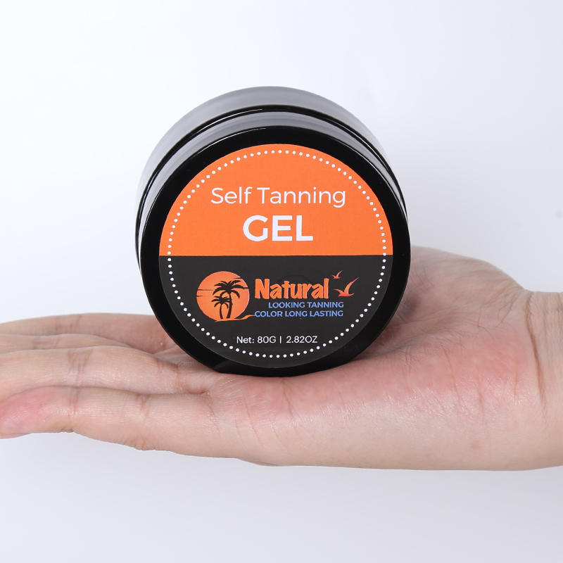 Natural Self Tanning Gel with Bronzing Drops for Face and Body Sunless Glow Hydrating Rapid Tan Formula